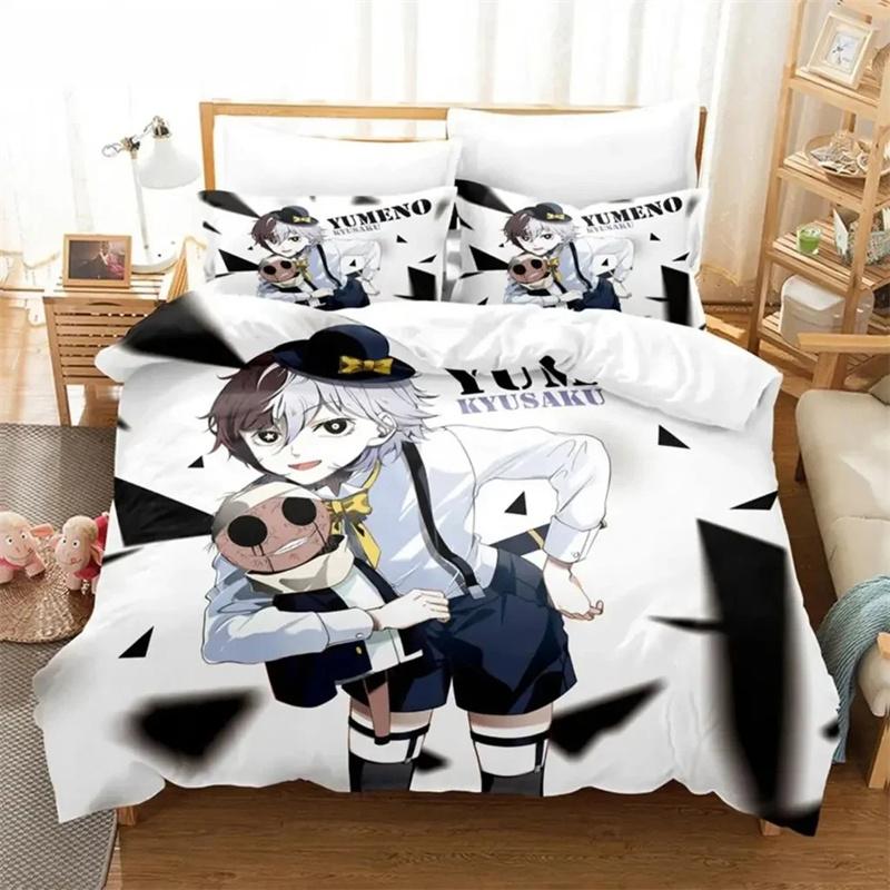 Anime B-Bungo Stray Dogs Duvet Cover Set Soft Wash Cotton Bed 2/3 Piece Summer Comfortable Student Dormitory Home Bedding