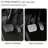 For Tesla Model 3/Y Aluminum Pedal Cover 2 Pack Accessories 2019-2026 Foot Pedal Pads Anti-Slip Performance Accelerator Amagi