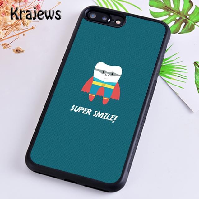 Krajews Dentist Dental Hygienist Tooth Phone Case Cover For iPhone 17 Air 16 15 14 plus 12 pro max coque Fundas