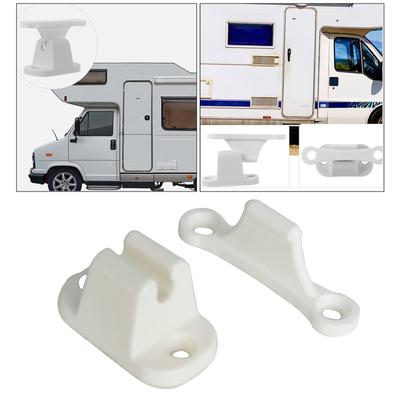 T Shape Nylon Door Stop Retainer for Camper RV Caravan Motorhome White