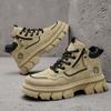Nová móda Podzim a zima Pánské vysoké boty Martin Studenti Muži Chlapci Trendy Pracovní obuv Měkká podešev Ochrana práce Martin Tenisky