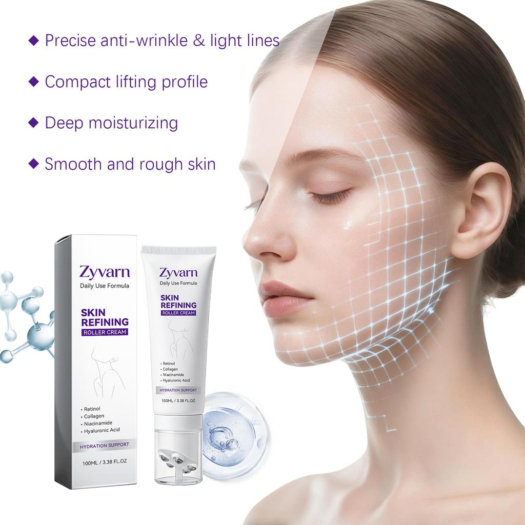 Zyvarn Roll-On Facial Care Cream Moisturizing Refreshing Smooth Elastic Lightweight Skin Care Cream