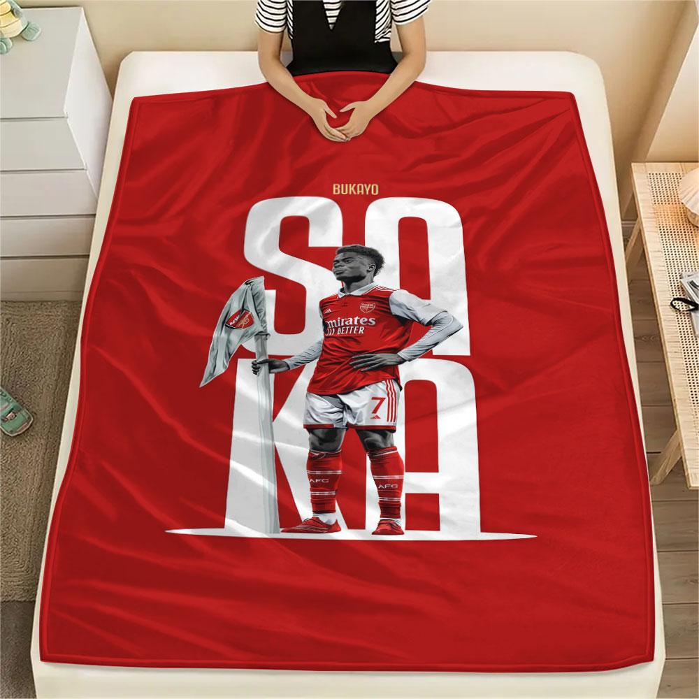 Bukayo Saka Fire Blanket, High quality Comfortable for All Seasons, Home Decor, Warmth and Comfort
