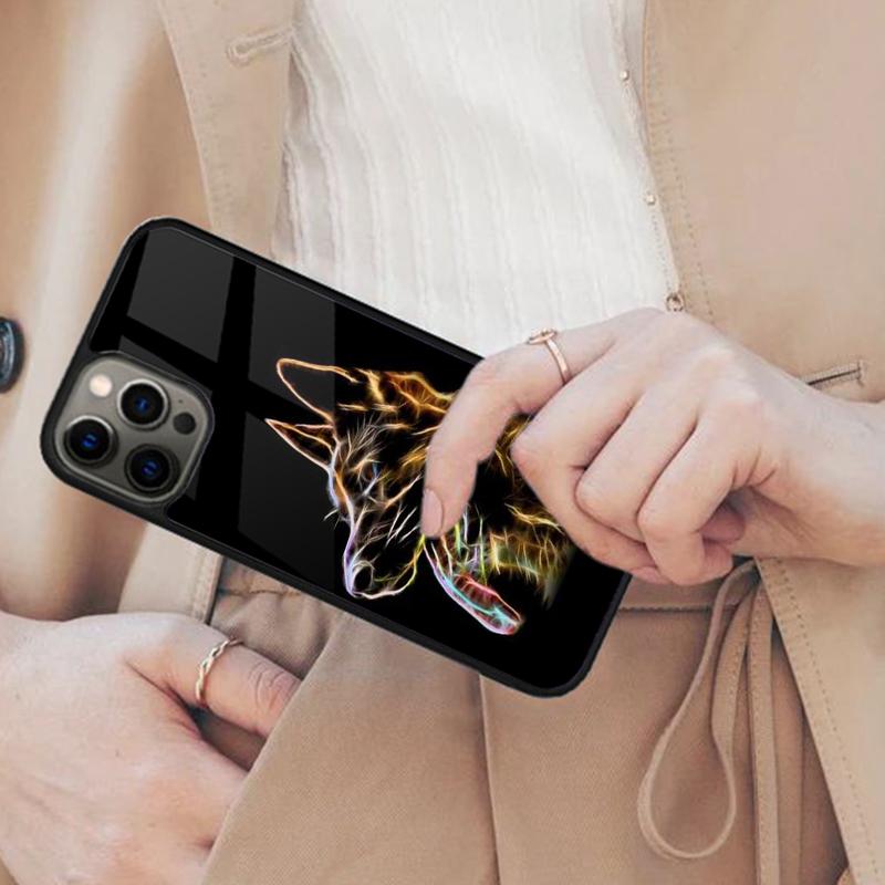 Cartoon German Shepherd Dog Magnetic Phone Case For APPLE iPhone 17 Air 16 14 13 12 Pro Max 15 Plus Wireless MagSafe Cover