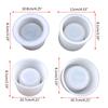 Moule en Résine pour Porte-Bougies, Moules en Silicone pour Pot à Fleurs en Plâtre, Moules de Coulage en Résine Époxy Ronds pour Boîte de Rangement pour Bijoux DIY