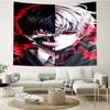 Tokyo Ghoul Kaneki's Struggle Tapestry Room Decoration Wall Hanging for Living Room Bedroom, dormitory, Birthday and Christmas gifts