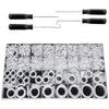 1228Pcs 32Size Clear White Silicone O Rings Assortment Kit With Pick And Hook For Hydraulic Systems Plumbing Repairs Tools