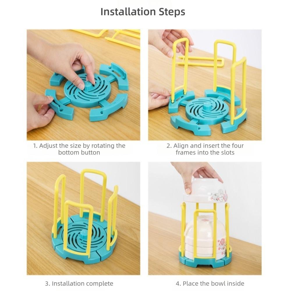 Detachable Storage Rack Retractable Bowl Plate Organizer High Quality Drain Rack Kitchen Supplies