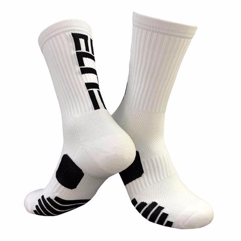 Alphabet Elite Sports Socks Medium Tube Socks Basketball Socks Thickened Towel Bottom Sweat-Absorbing Non-Slip Long Tube Running Socks
