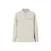 Comfortable Soft Breathable Versatile Long Sleeve T-Shirt With Letter Stand Collar Men Tops 952547401-1