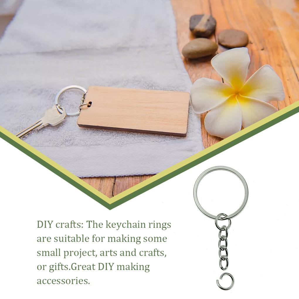 Key Chain Rings Screw Locking Hook Metal Link Ple Long Round Hanging Loops Tag Decoration Keepers Jewelry Accessories