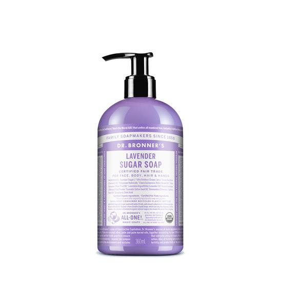 Dr. Bronner's Sugar Soap 360ml (Choose 1 of 4 types)