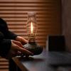 Vintage Ceramic Wabi-Sabi Ghee Lamp: Retro Style Camping and Tea Room Night Light