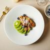 ZISIZ Simple White Ceramic Dinnerware Collection