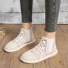 Fashion Hot Selling 2025 New Comfort Fashion Women's Breathable Mesh Summer Shoes Lace Walking Shallow New Solid Non Slip Casual Shoes