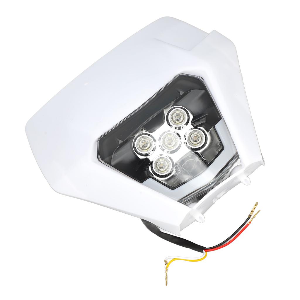 12V Off Road Motorcycle Headlights High Brightness LED Headlamp with Fairing for Dirt Bike Light Modification