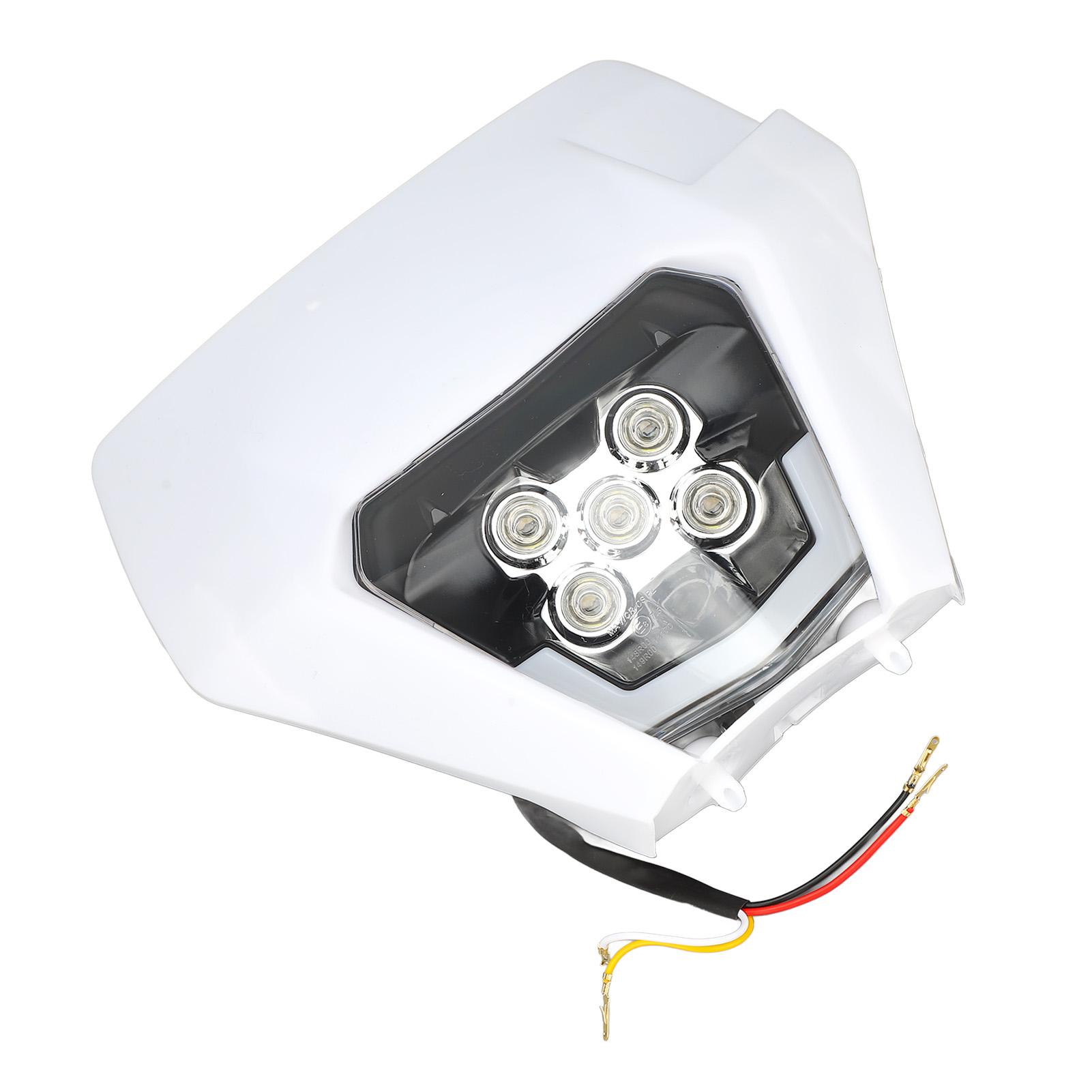 

12V Off Road Motorcycle Headlights High Brightness LED Headlamp with Fairing for Dirt Bike Light Modification