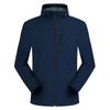 Trendy Outdoor Softshell Hooded Windbreaker - Solid Color, Single-Layer for Spring & Autumn Hiking.