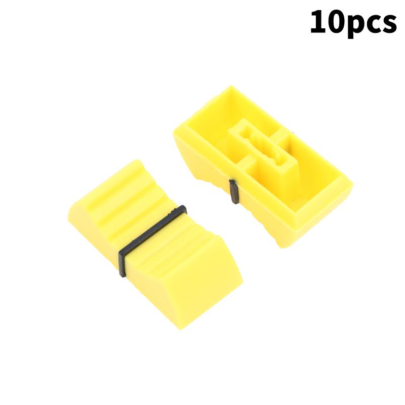 10 Stück 1x8 2x4mm Mixer Elektronische Tastatur Schiebepotentiometer Kunststoffkappe Fader-Kappe Knopf Druckknopf Buchse Druckkappe