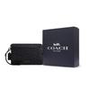 Coach 25 Brand Logo Zipper Closure Faux Leather Clutch Medium Men Clutch Charcoal CW168-QBMI5