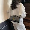 Bag Women 2025 New High-end Commuter Baguette Bag Lock Locomotive Shoulder Messenger Bag Fashionable Small Square Bag