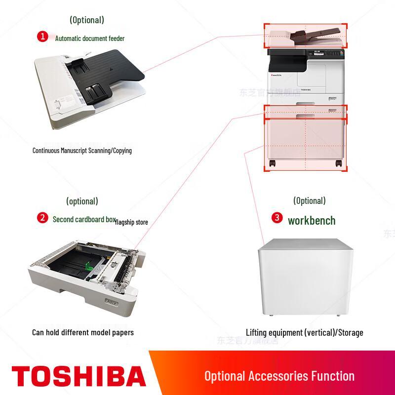 Toshiba e-Studio 2323AM A3/A4 Monochrome MFP CN plug (adapter included)