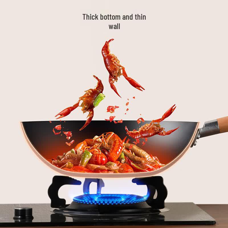 IRIR 32cm Fine Iron Wok with Lid