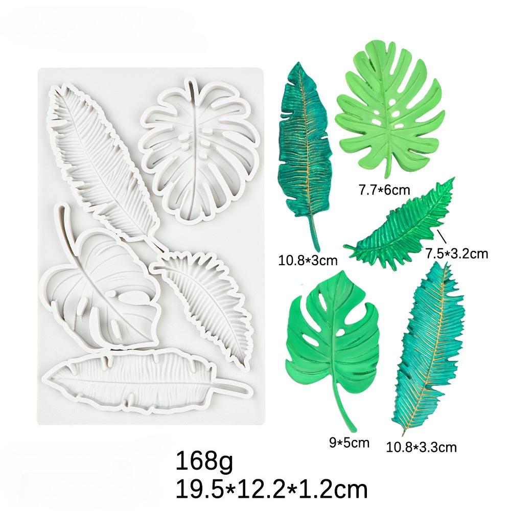 Feather Turtle Maple Back Leaf Peacock Shaped Silicone Mold for Baking Cakes Chocolate and Home Decor Mould
