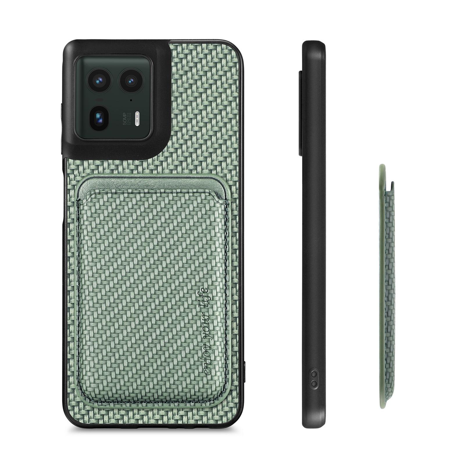 

For Motorola Edge 50 Ultra 5G Case Magnetic Detachable Card Holder Phone Back Cover Brown