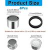 8 Pcs Faucet Aerator Replacement Parts Kitchen Sink Aerator Faucet Filter with Brass Shell Housing 15/16 Inch With Gasket For Kitchen and Bathroom