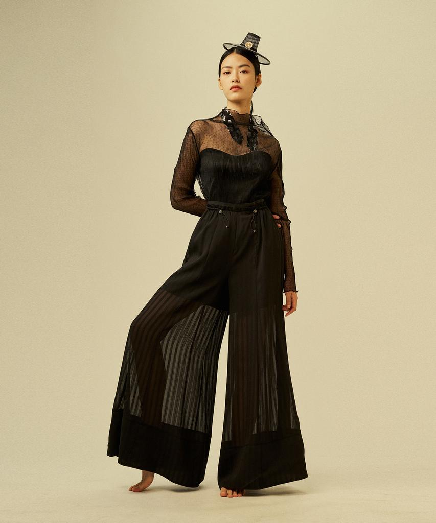 JOSUN String Wide Pants