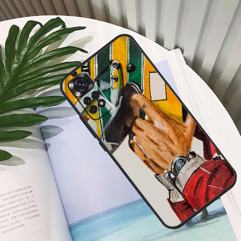 Racing Ayrton Senna Cover For Xiaomi Redmi Note 11 12 10 9 8 Pro Note 11S 10S 9S Redmi 10C 10A 9C 12C Back Case