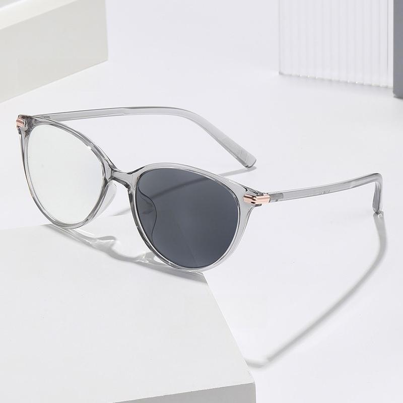 

2026 Нові Ретро Окуляри-Котяче Око Фотохромні для Міопії Ультралегкі Преміум Захист від Синього Світла Окуляри Діоптрії від 0 до -4.0 -4 сірий