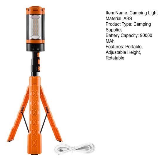 Camping Light with Bracket Rechargeable 90000mAh Camping Lantern Telescoping Waterproof Tent Light