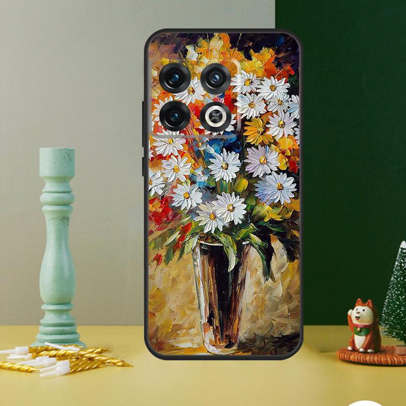 Oil Painting Flowers Case For OnePlus Nord CE 4 2 3 Lite N20 N30 9 10 Pro 8T 9RT 10T 10R 12R 13R 11 12 13 Cover