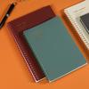 Morandi Coil Notebook with Frosted PP Cover and Horizontal Line Grid for Students