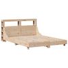 VidaXL Bed Frame with Headboard 120x200 Cm Solid Pine Wood, Bed, Bedroom Furniture, Wooden Bed, Bed 3306423