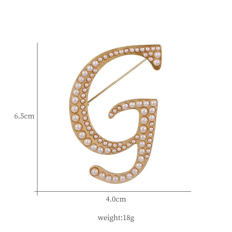 

2020 Корейская Мода Винтажные Броши-Булавки с Жемчугом и Буквами Металл Золотой Цвет Женский Свитер Костюм Брошь Вечеринка Ювелирные Аксессуары