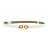 Genuine Leather Womens Fashion Belt With Pearl Detail For Casual And Formal Wear