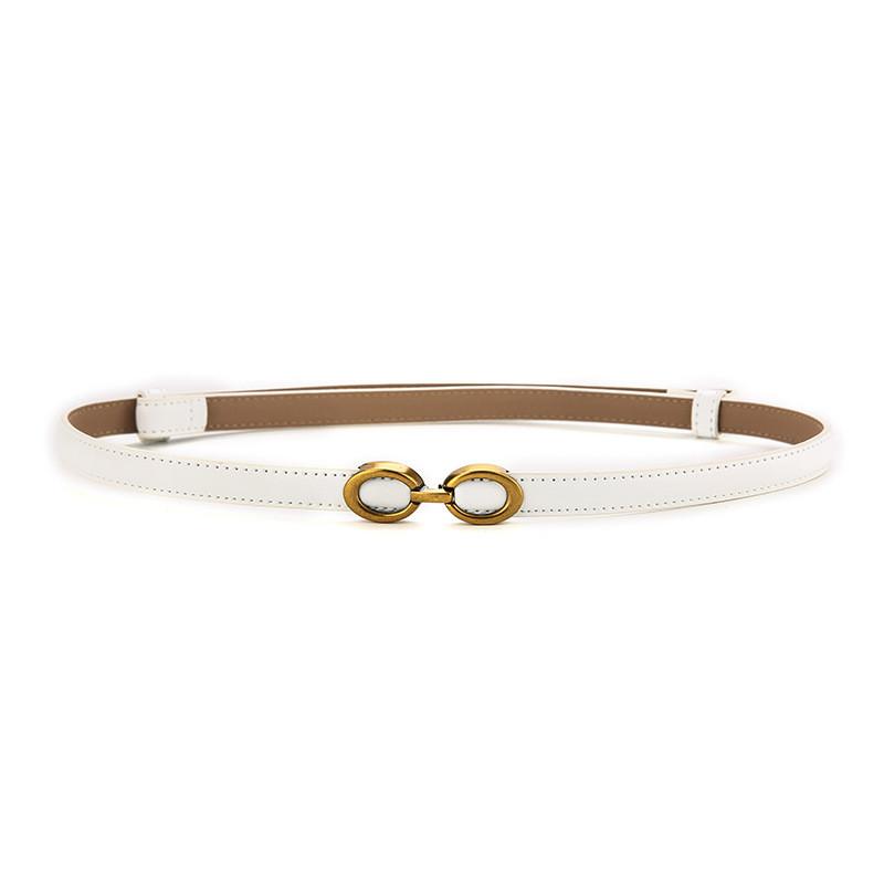 Genuine Leather Womens Fashion Belt With Pearl Detail For Casual And Formal Wear