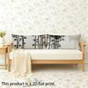 Bamboo Pattern Rectangle Pillowcase Suitable For Sofa Bedroom Car Pillow Cover Cushion Rectangular Back Cushion