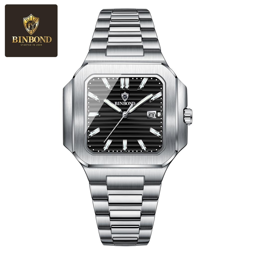 Business Watch Men Stainless Steel Date Waterproof Wristwatch Man Fashion Men Watches Relogio Masculino