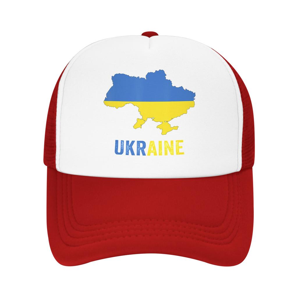Ukraine Map Ukrainian Mesh Baseball Cap Unisex Women Fashion Sun Hat Hats Adjustable Summer Trucker Cap