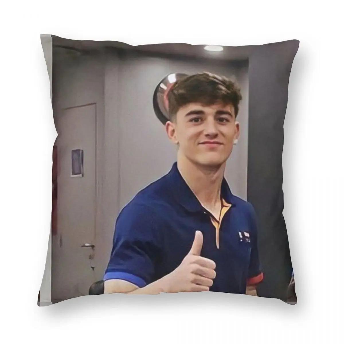 

Pablo Gavi Sport Spain Football Pillowcase Printing Polyester Cushion Cover Gift Throw Pillow Case Cover Home Zippered X 66x66cm