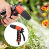Spruzzatore per Tubo da Giardino Portatile con Montaggio a Morsetto, Materiale ABS, 3 Connettori. Comodo per Fiori, Alberi, Lavaggio Auto. Ideale per