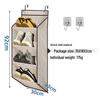 Wall-Mounted Multi-Layer Foldable Shoe and Sundry Storage Bag