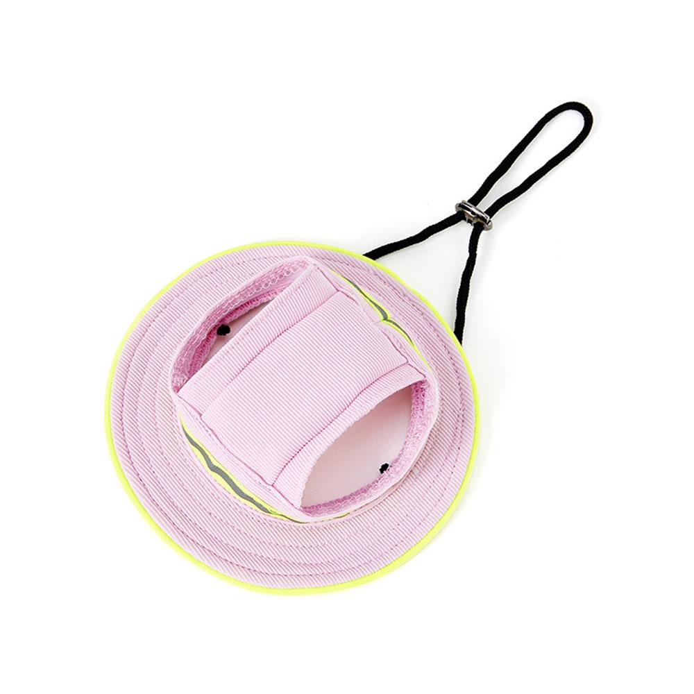 

Шапка для питомца с отверстиями для ушей, солнцезащитная шапка для больших, средних и маленьких собак, летняя шапка для собак, солнцезащитная шапка, товары для животных на открытом воздухе S розовый