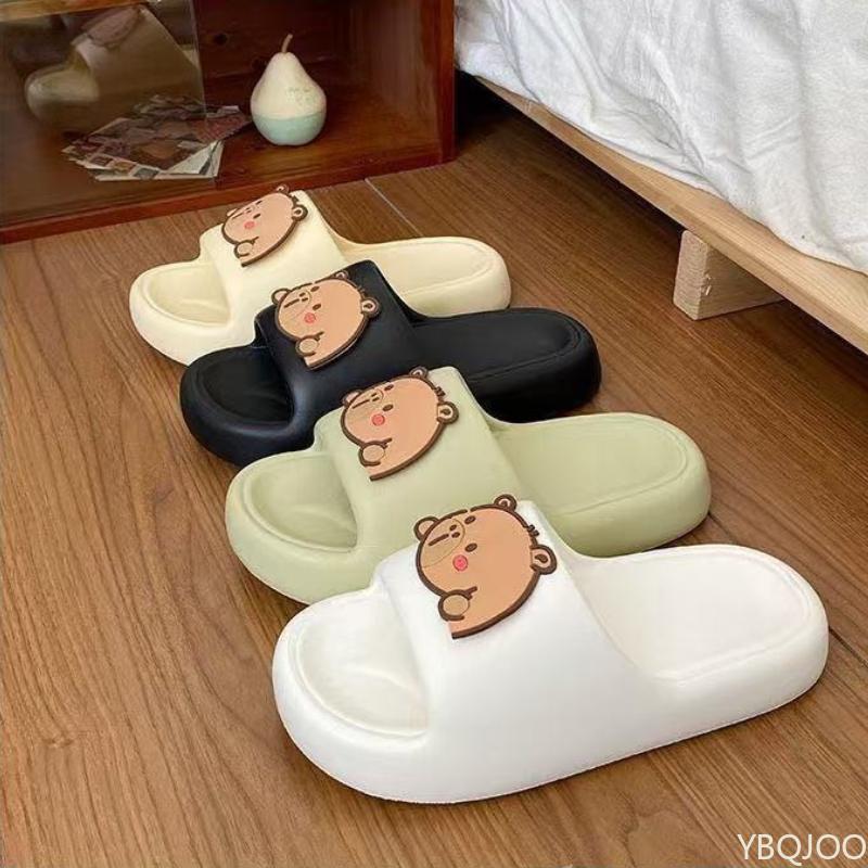 Fashion Summer New Beach Slipper Outdoors Nonslip Couple Shoes Cute Capybara Design slipper Men Women Thick Sole Slippers Zapatos 2025