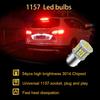 1157 Led Brake Light Bulb, 12V-24V 1157 7528 2357 2057 BAY15D LED Replacement Light Bulb for Brake Tail Light for Car RV Trailer Boat, 54SMD 3014