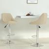 VidaXL Set of 2 Bar Stools, Pub Chair, Bistro Seat, Furniture for Dining Room Kitchen Living Room Home Interior, 335304
